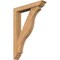 Ekena Millwork Funston Traditional Smooth Bracket w/ Offset Brace, Western Red Cedar, 5 1/2"W x 30"D x 42"H BKT0604X30X42FST01SWR - alternate 1